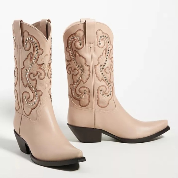 JEFFREY CAMPBELL The Kid Western Boot Women’s Beige...